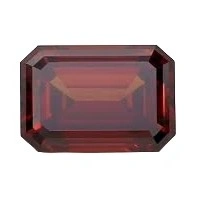 Fancy orange emerald cut lab grown diamond highlighting precision and clarity