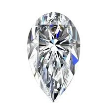 Exquisite Pear Shaped HPHT Lab Grown Diamond – White Teardrop Brilliance