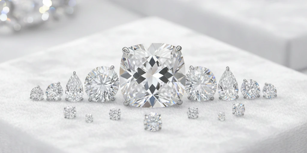 High-quality colorless white moissanite loose gemstone with excellent fire and brilliance