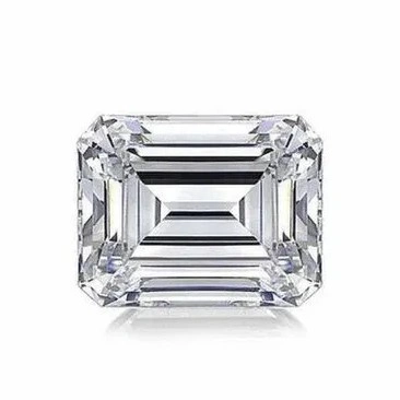 Emerald cut white moissanite stones, premium diamond alternative, flawless lab-grown brilliance